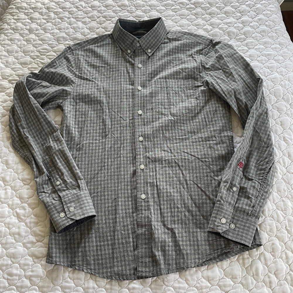 Betabrand Button‎ Down Shirt Size Small Organic Cotton